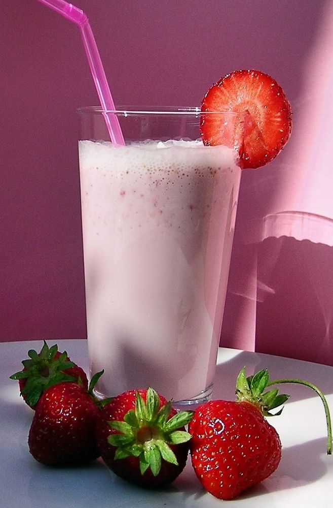 Erdbeer-Joghurt-Getränk